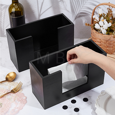 2Pcs Wood Tissue Box CON-WA0001-13-1