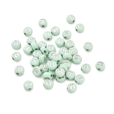 Opaque Acrylic Beads OACR-H046-02B-1