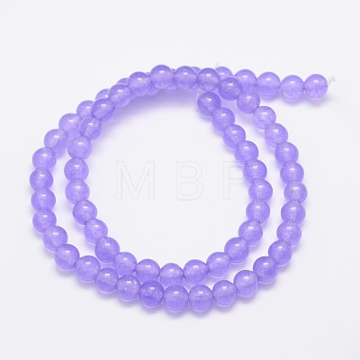 Natural & Dyed Malaysia Jade Bead Strands X-G-A146-6mm-A19-1