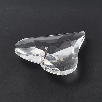 Transparent Glass Big Pendants GLAA-F118-05-1