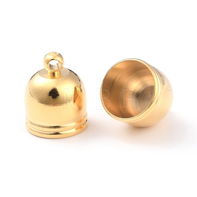Brass Cord End Cap for Jewelry Making KK-O139-14E-G-1
