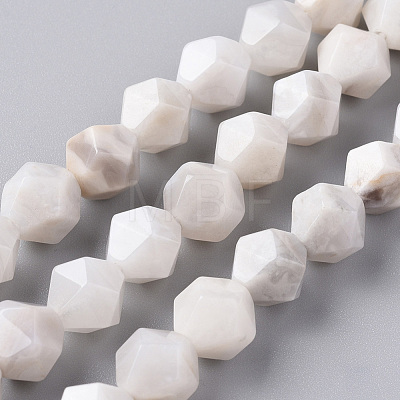 Natural White Crazy Lace Agate Beads Strands G-F668-03-10mm-1