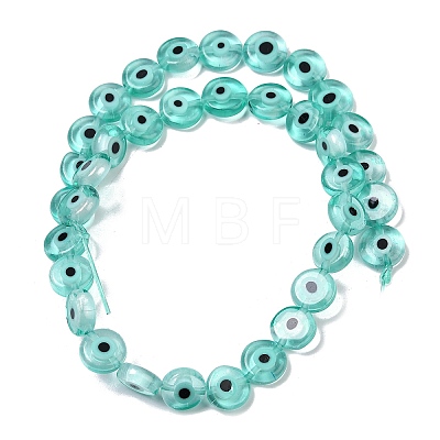 Handmade Evil Eye Lampwork Beads Strands LAMP-G164-10C-01-1