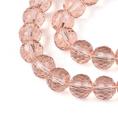 Transparent Glass Bead Strands GLAA-R095-8mm-34-1