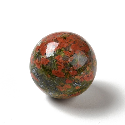 Natural Unakite Beads G-A206-02-14-1