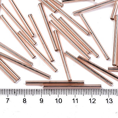 Electroplate Glass Bugle Beads SEED-S043-02A-03-1