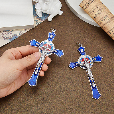 Zinc Alloy Enamel Big Pendants FIND-WH0367-706C-1