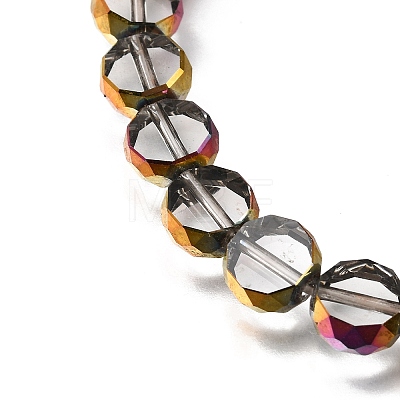 Electroplated Transparent Glass Beads Strands GL-CBA98F0-06C-02-1