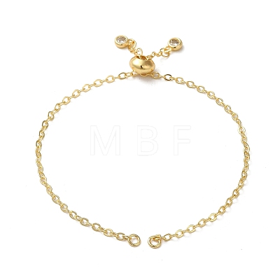 Rack Plating Brass Cable Chain Link Bracelet Making KK-TAC0016-05G-1