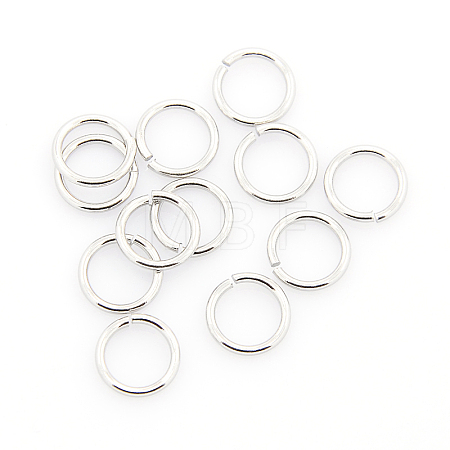 Tarnish Resistant 304 Stainless Steel Open Jump Rings STAS-J013-10x0.8mm-01-1