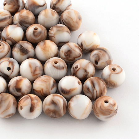 Opaque Acrylic Beads SACR-R853-10mm-207-1
