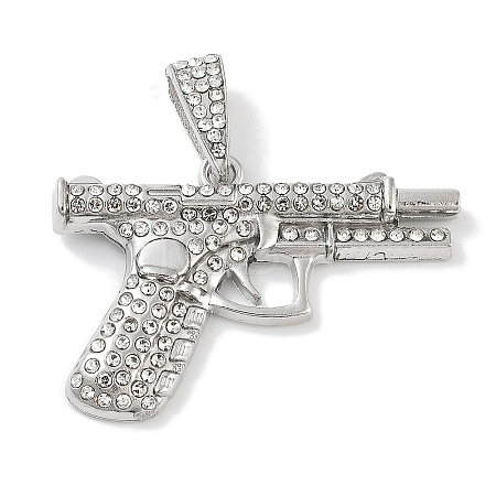 Alloy Rhinestone Pendants ALRI-S001-14A-P-1