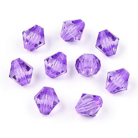Transparent Acrylic Beads TACR-S146-8mm-34-1