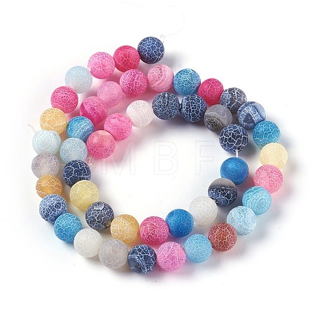Natural Weathered Agate Beads Strands X-G-P414-A07-1