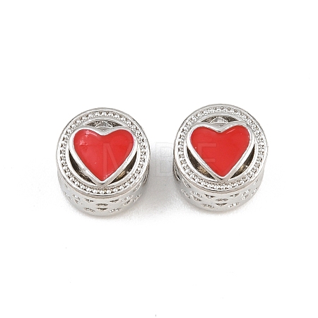Alloy Enamel European Beads AL-CBAC2D3-22P-04-1