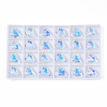 96Pcs Electroplated K9 Glass Pendants EGLA-N006-029D-1