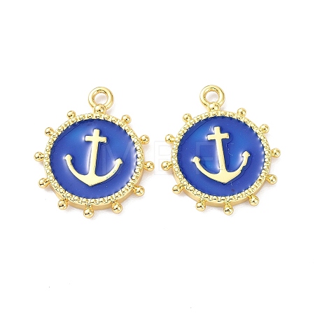 Eco-Friendly Stainless Steel Enamel Pendants STAS-C031-02G-01-1