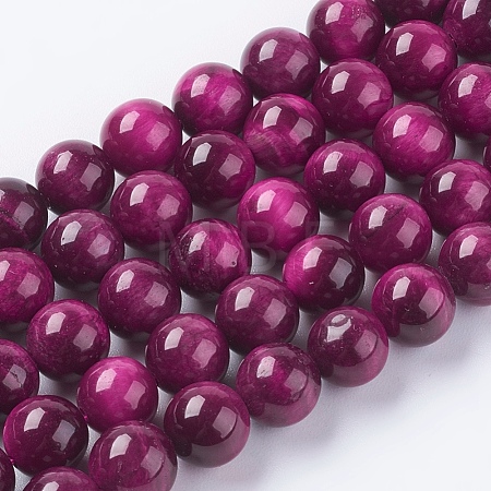 Natural Tiger Eye Beads Strands G-G544-8mm-02-1