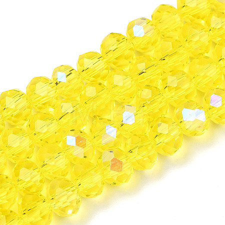 Electroplate Glass Beads Strands LS-EGLA-A044-T6mm-L29-1