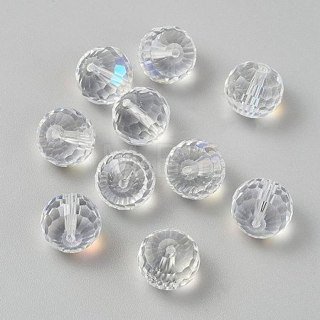 Transparent Glass European Beads GLAA-WH0038-60C-1