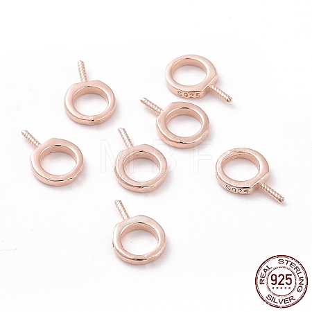 925 Sterling Silver Screw Eye Peg Bails X-STER-D035-42RG-1