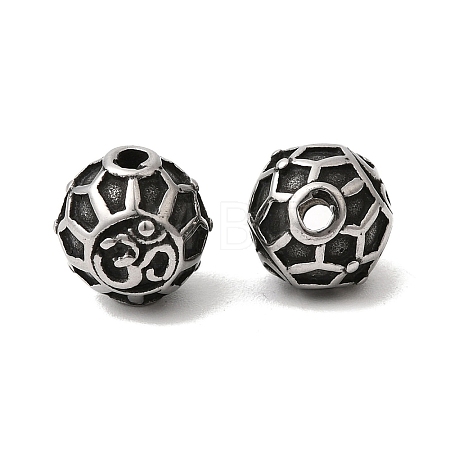 304 Stainless Steel Beads STAS-K255-20F-AS-1