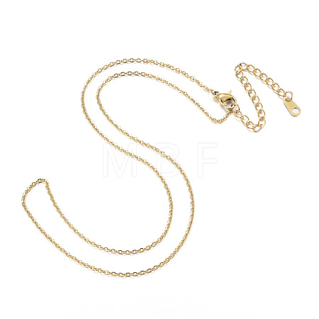 PVD Vacuum Plating 304 Stainless Steel Necklaces X-NJEW-E080-13G-1