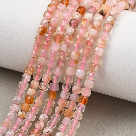 Natural Cherry Blossom Agate Beads Strands G-D103-C02-1
