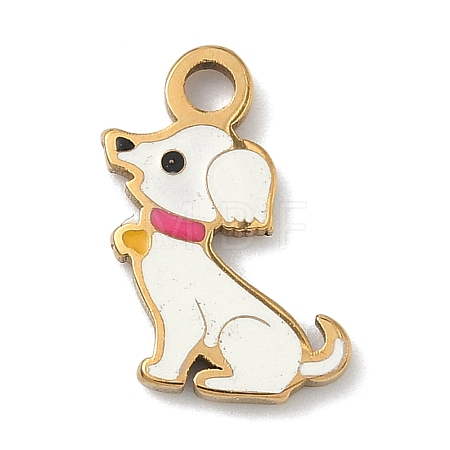 304 Stainless Steel Enamel Pendants LS-STAS-G374-01G-07-1