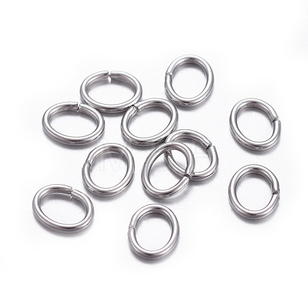 Tarnish Resistant 304 Stainless Steel Open Jump Rings STAS-F221-40P-L-1