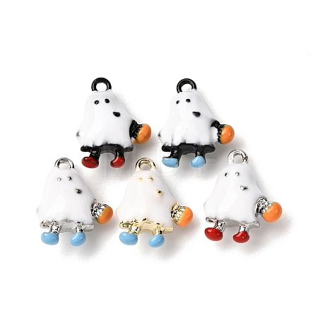 Halloween Alloy Enamel Charms ENAM-D307-01A-1