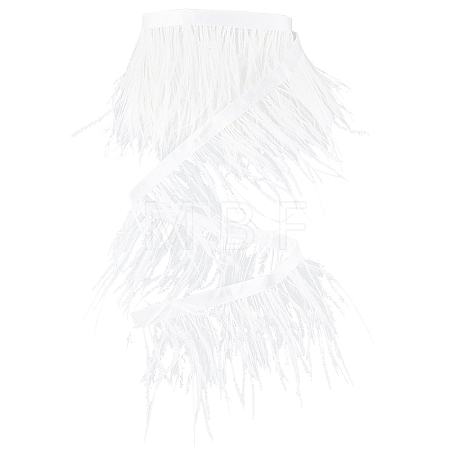 2 Yards Fashion Ostrich Feather Cloth Strand Costume Accessories FIND-GF0003-42B-1