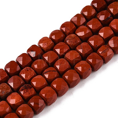 Natural Red Jasper Beads Strands G-N342-130-1