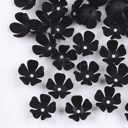 Spray Painted Eco-Friendly Iron Bead Caps X-IFIN-T009-08A-1