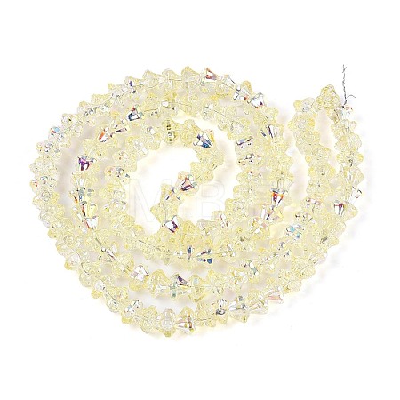 Electroplate Glass Beads Strands EGLA-T021-22I-1