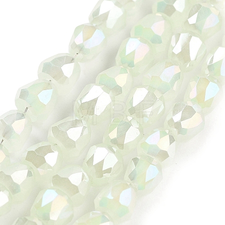 Electroplate Glass Beads Strands EGLA-D030-J4mm-B05-1