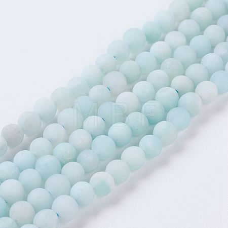 Natural Amazonite Beads Strands X-G-J376-19F-4mm-1