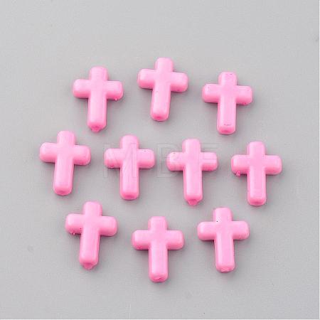 Opaque Acrylic Beads SACR-436-8-1