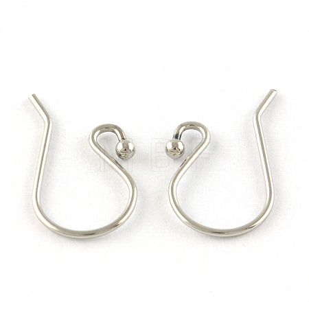 Tarnish Resistant 201 Stainless Steel Earring Hooks X-STAS-R063-33-1