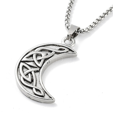 Tibetan Style Alloy Pendant Necklaces NJEW-P284-04AS-1