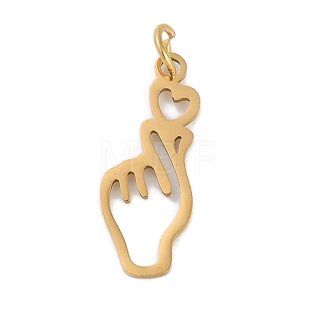 Ion Plating(IP) 304 Stainless Steel Pendants STAS-R135-09G-1