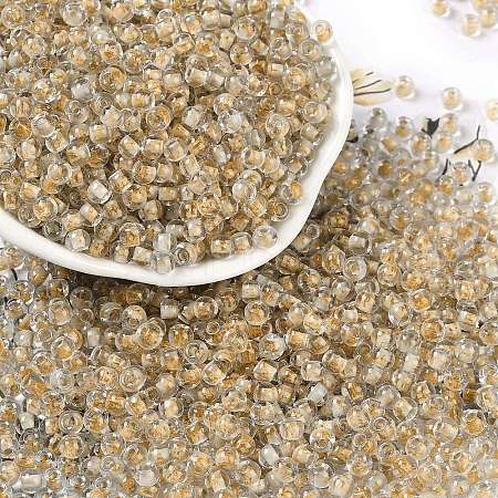 Transparent Inside Colours Glass Seed Beads X1-SEED-A032-04V-1