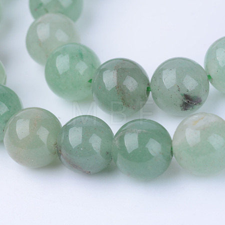 Natural Green Aventurine Beads Strands X-G-Q462-6mm-20-1