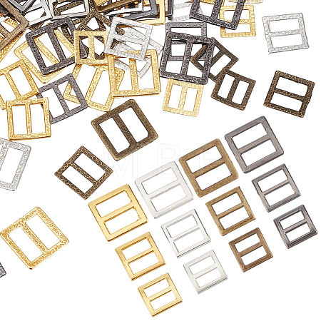 120Pcs 12 Styles Alloy Tri-Glide Adjuster Buckles FIND-CY0001-82-1