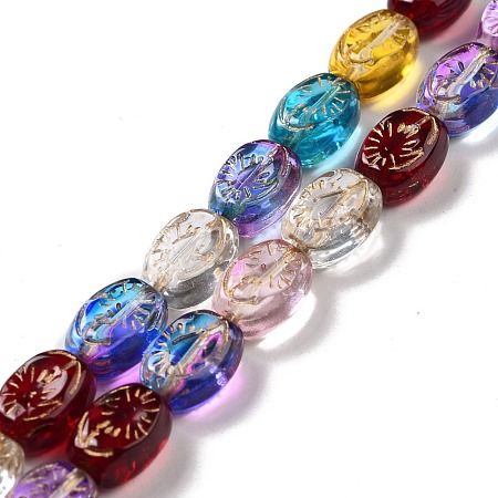 Transparent Glass Beads Strands GLAA-F114-05D-1