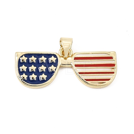Alloy Enamel Pendants AL-CBAC8B4-03B-G-1