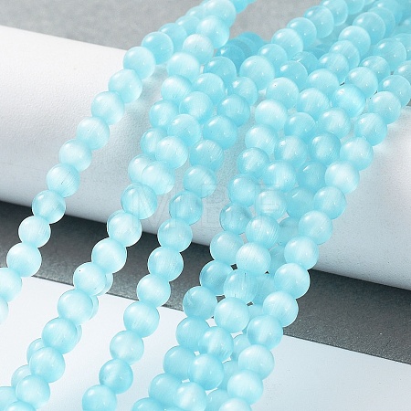 Cat Eye Beads Strands CE-F022-4mm-12-1