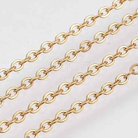 Ion Plating(IP) 304 Stainless Steel Cable Chains CHS-R002-0.5mm-G-1