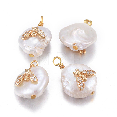 Natural Cultured Freshwater Pearl Pendants PEAR-L027-61E-1