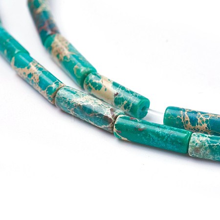 Natural Imperial Jasper Beads Strands G-E508-04C-1